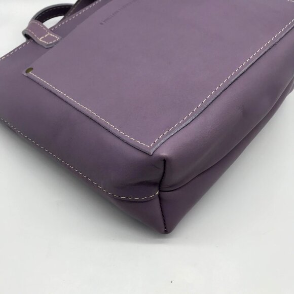 Portland Leather Goods Lavender Mini Crossbody Tote Bag - Picture 8 of 10